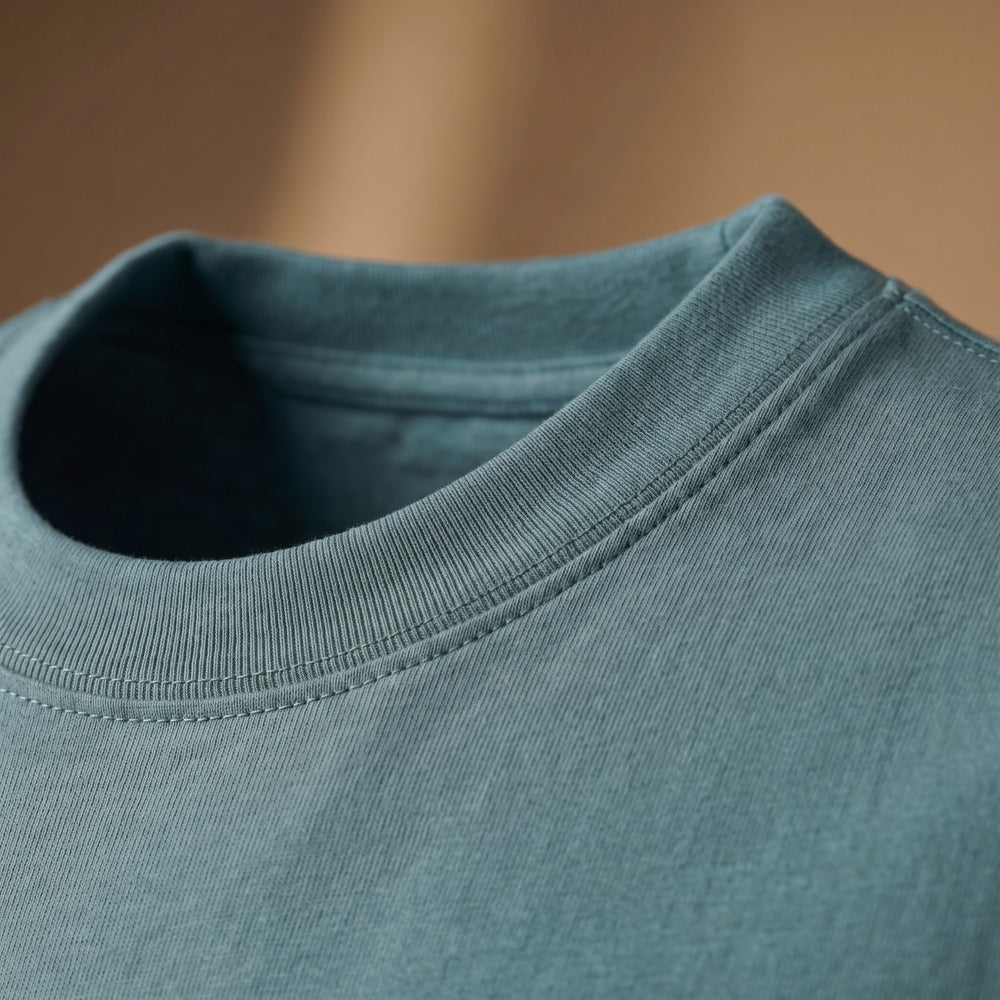 Classic Sapphire Blue Unisex T-Shirt - detail view | Macmerise