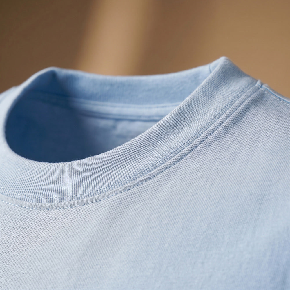 Classic Sky Blue Unisex T-Shirt - detail view | Macmerise