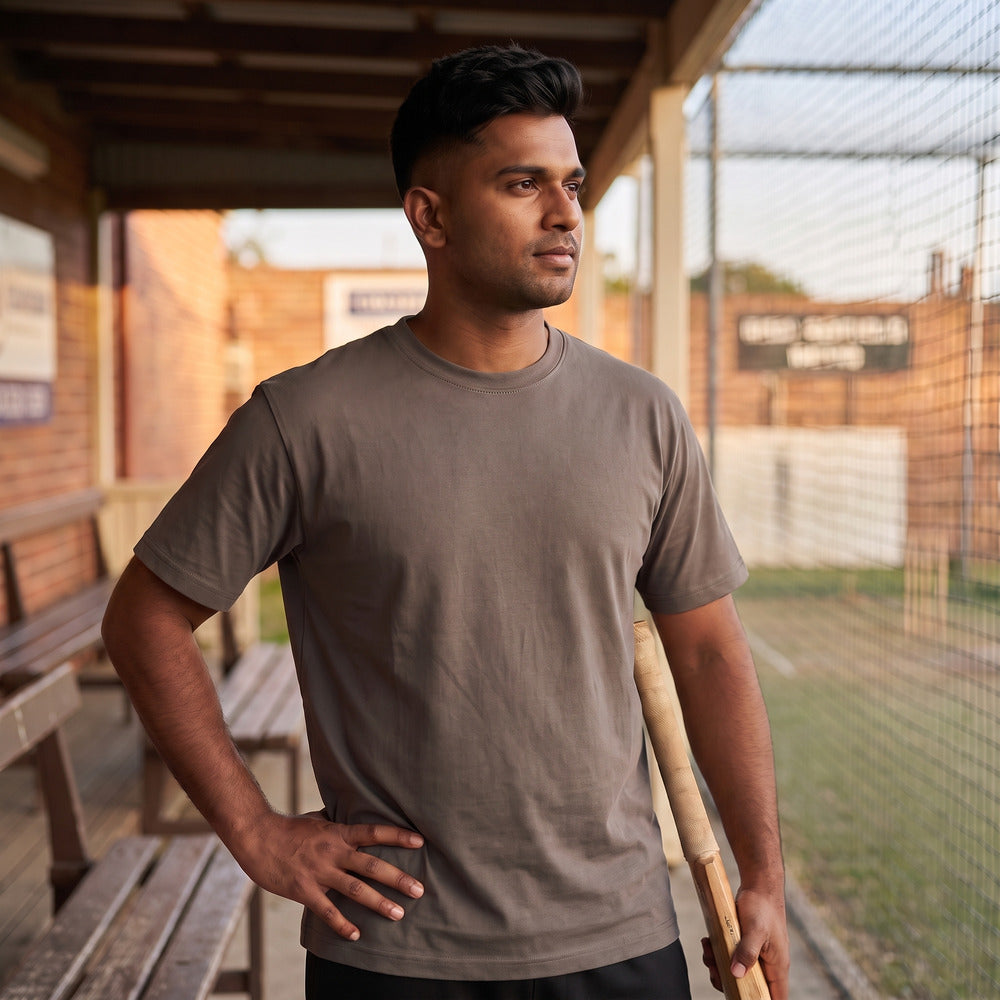 Classic Steel Grey Unisex T-Shirt - detail view | Macmerise