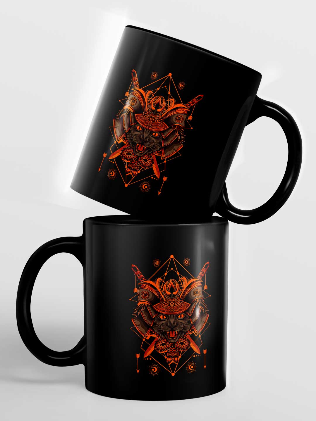 Samurai Cat - Coffee Mug