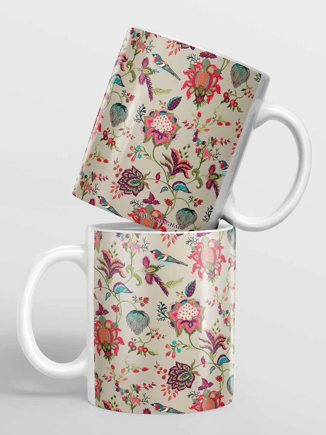 Payal Singhal Chidiya Beige - Coffee Mug