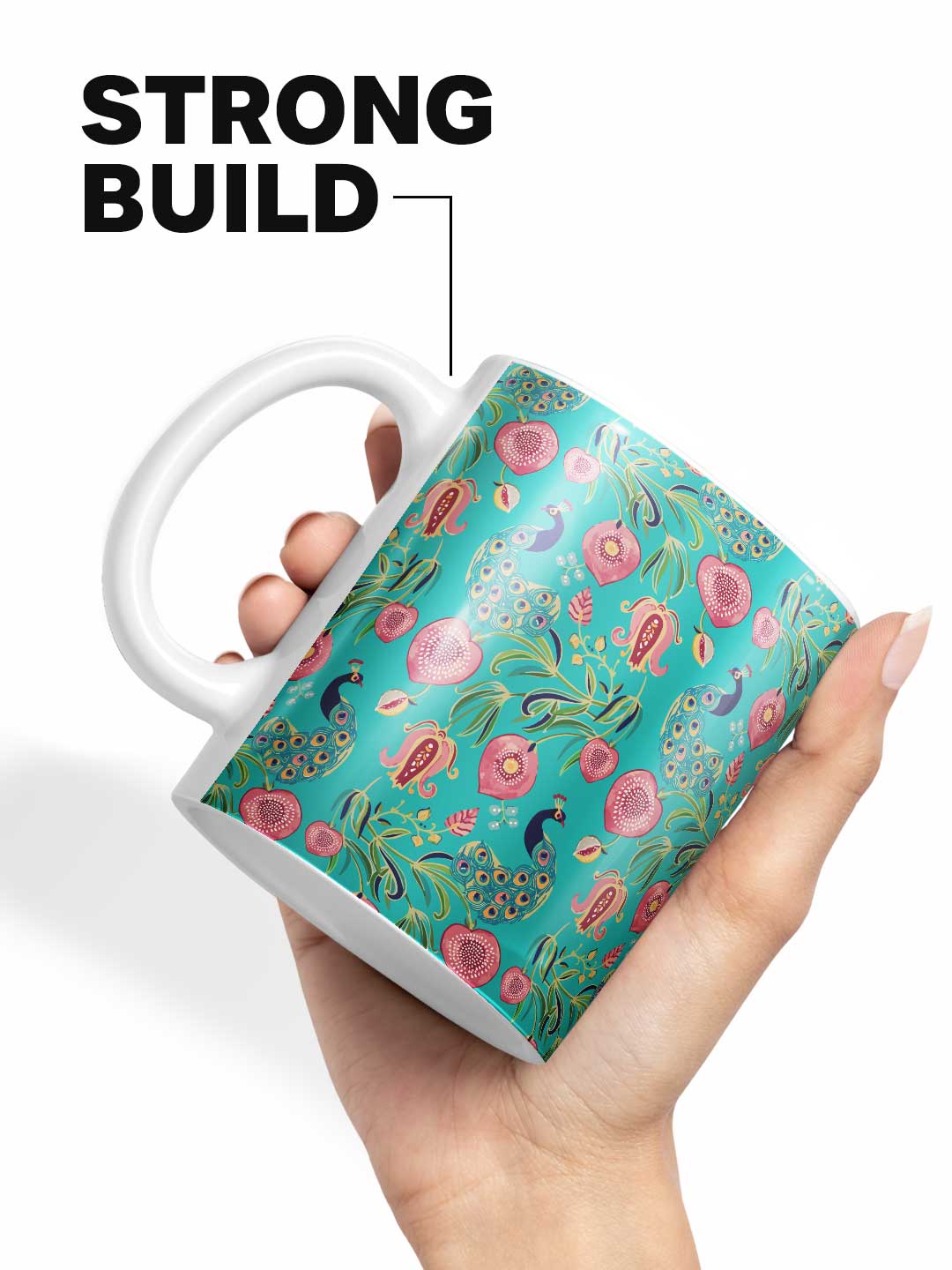 Payal Singhal Anaar and Mor Teal - Coffee Mug