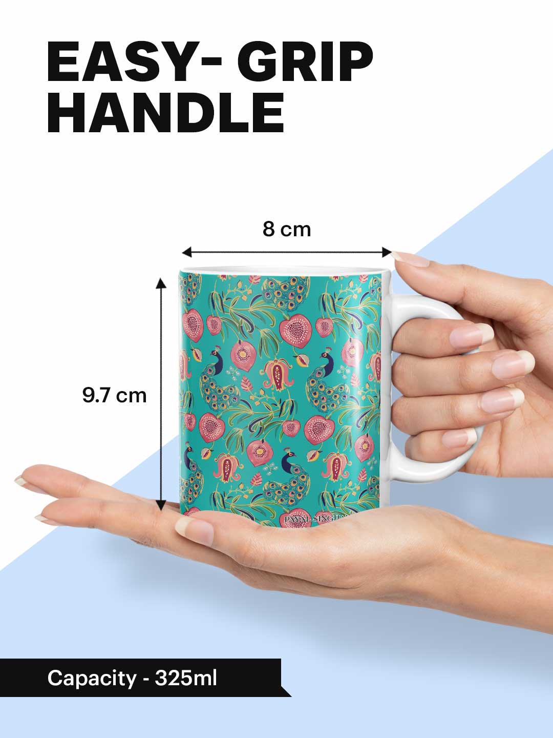 Payal Singhal Anaar and Mor Teal - Coffee Mug