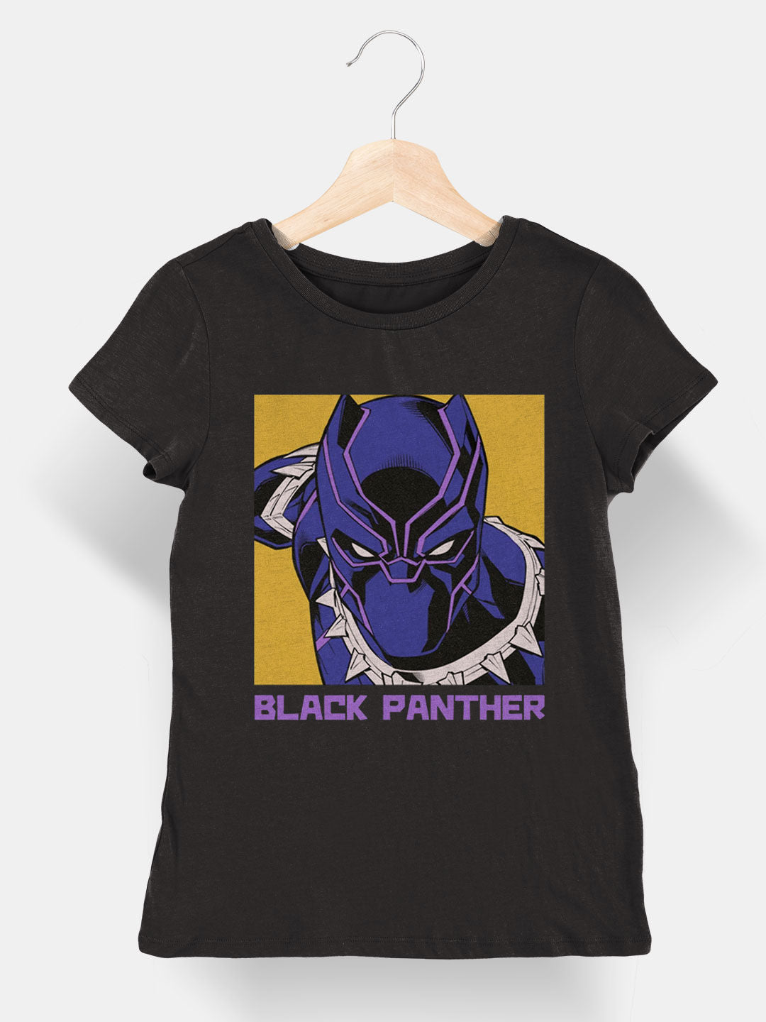 Comic Black Panther - Womens T-Shirt Black Medium