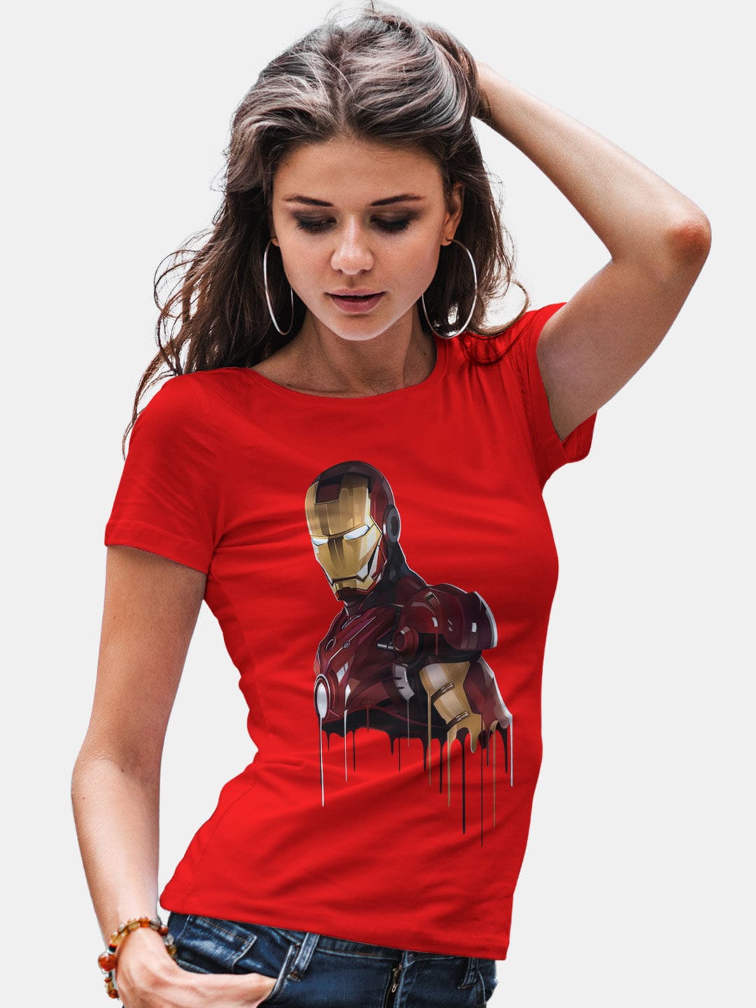 Iron Man Mark IV - Womens T-Shirt Red XL
