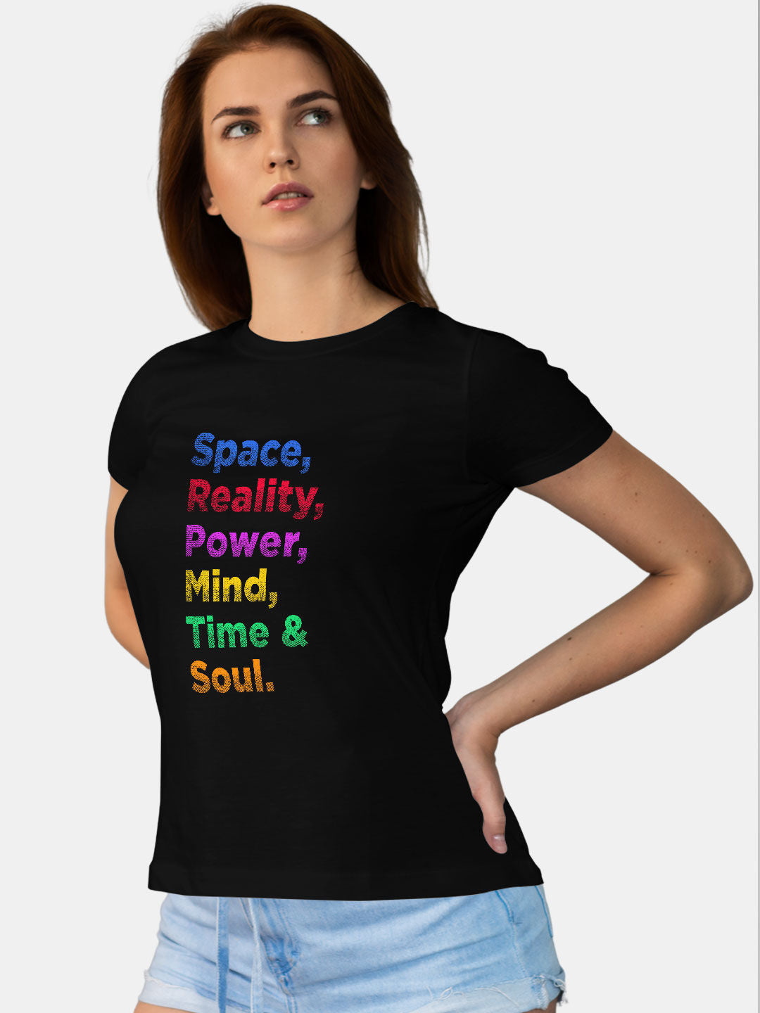 Power of the Infinity - Womens T-Shirt Black Medium