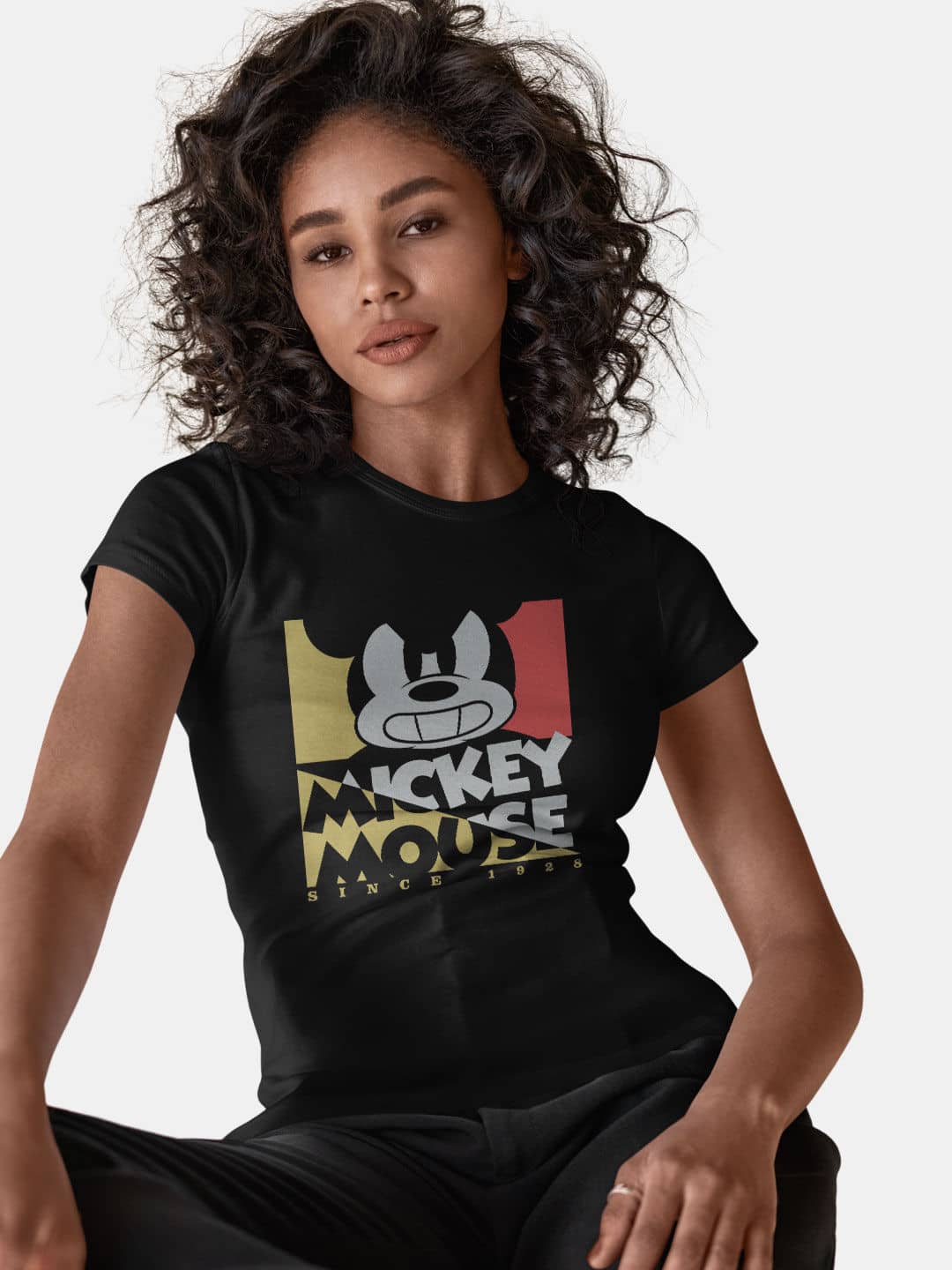 The Original Mickey - Womens T-Shirt Black XL
