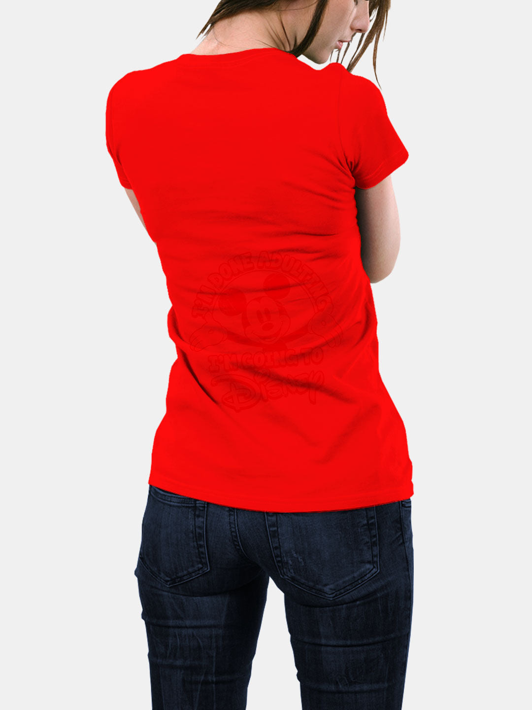 Way to Disneyland - Womens T-Shirt Red XXL