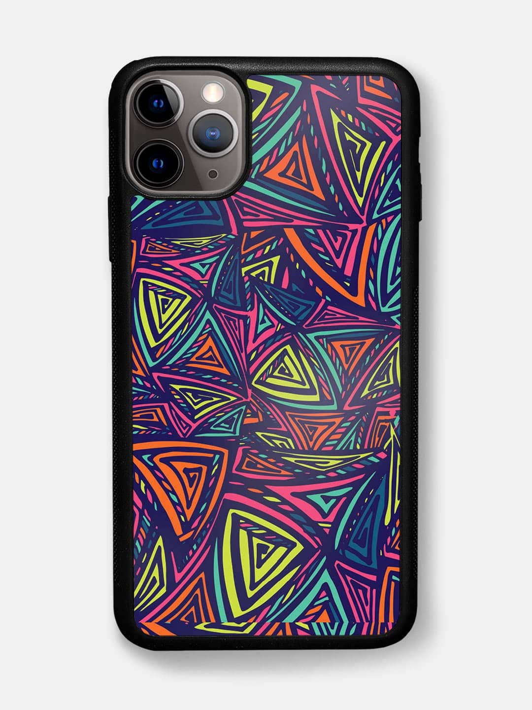 Neon Angles - iPhone 11 Pro Max Bumper Cover