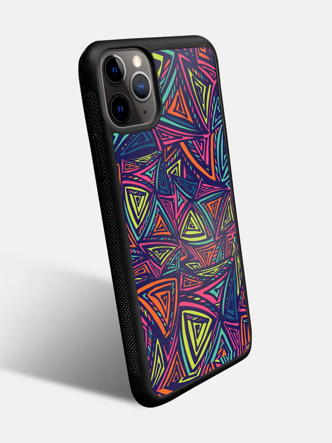 Neon Angles - iPhone 11 Pro Max Bumper Cover