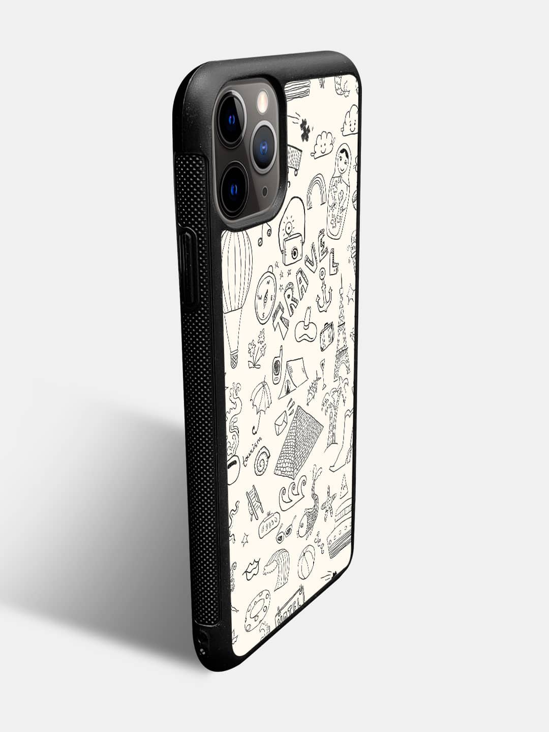 Travel Doodle White - iPhone 11 Pro Max Cover