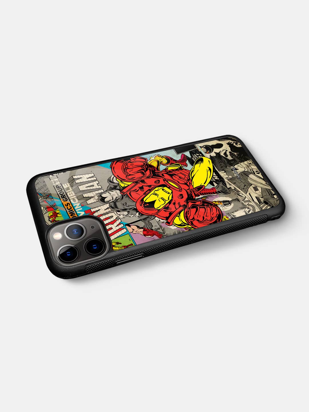 Comic Iron Man iPhone 11 Pro Max Glass Cover