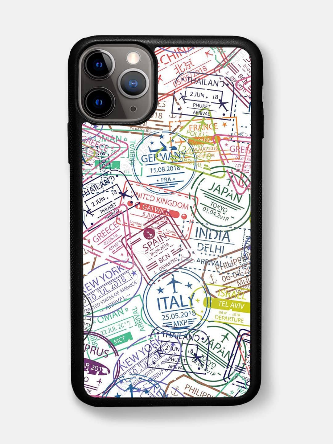 Immigration Stamps White - iPhone 11 Pro Cover