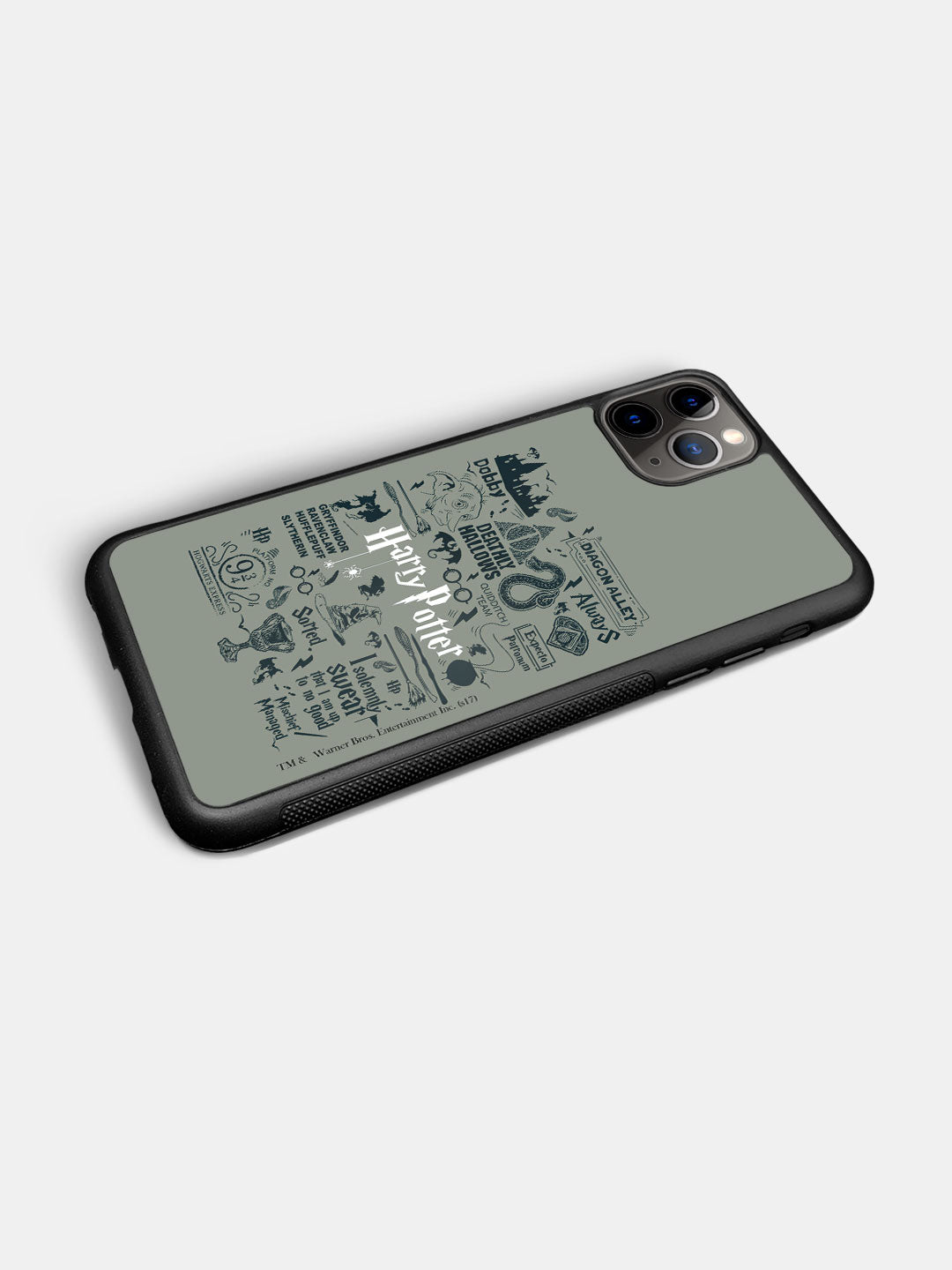Harry Potter Infographic Grey - iPhone 11 Pro Cover