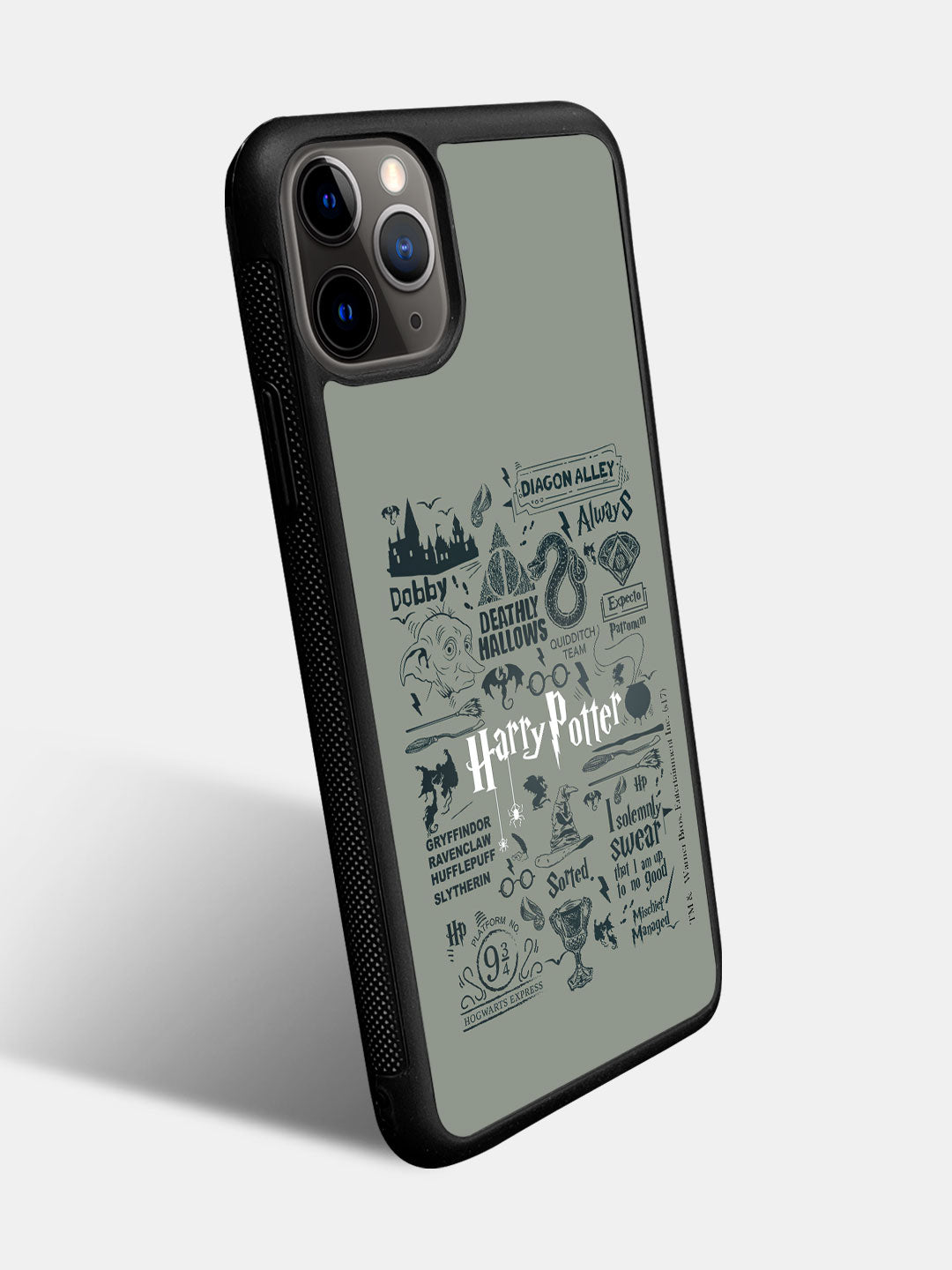 Harry Potter Infographic Grey - iPhone 11 Pro Cover