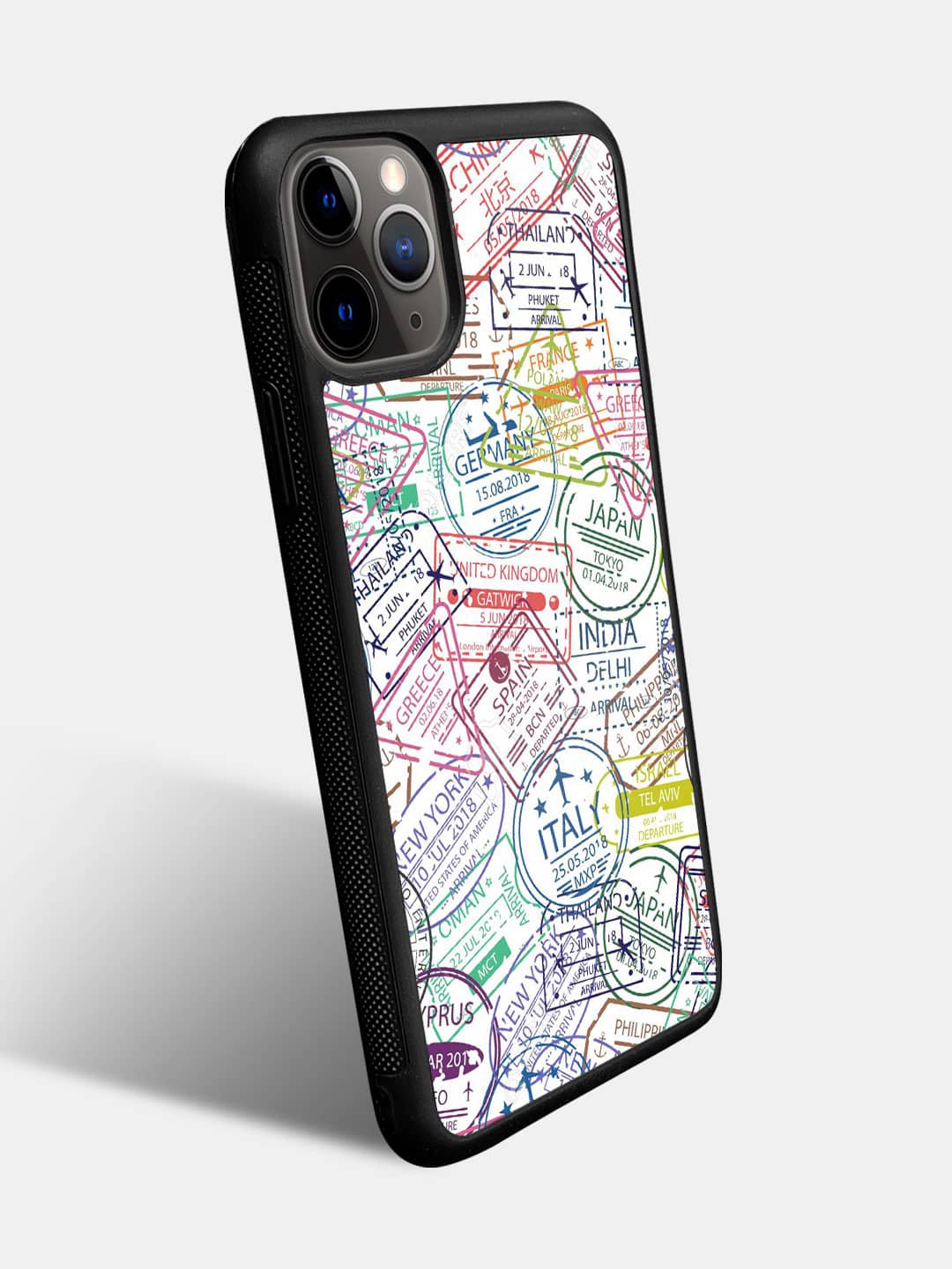 Immigration Stamps White - iPhone 11 Pro Cover