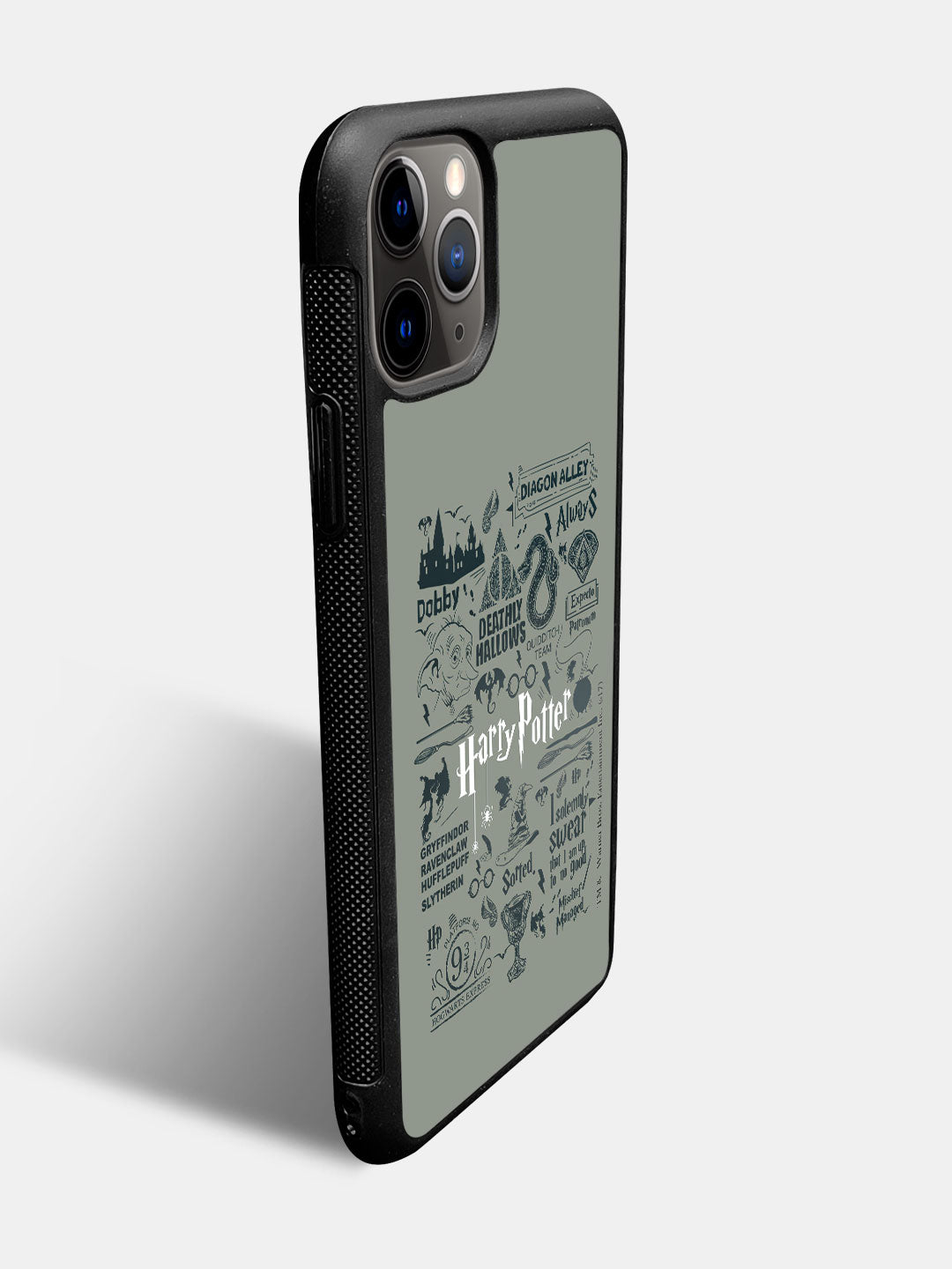 Harry Potter Infographic Grey - iPhone 11 Pro Cover