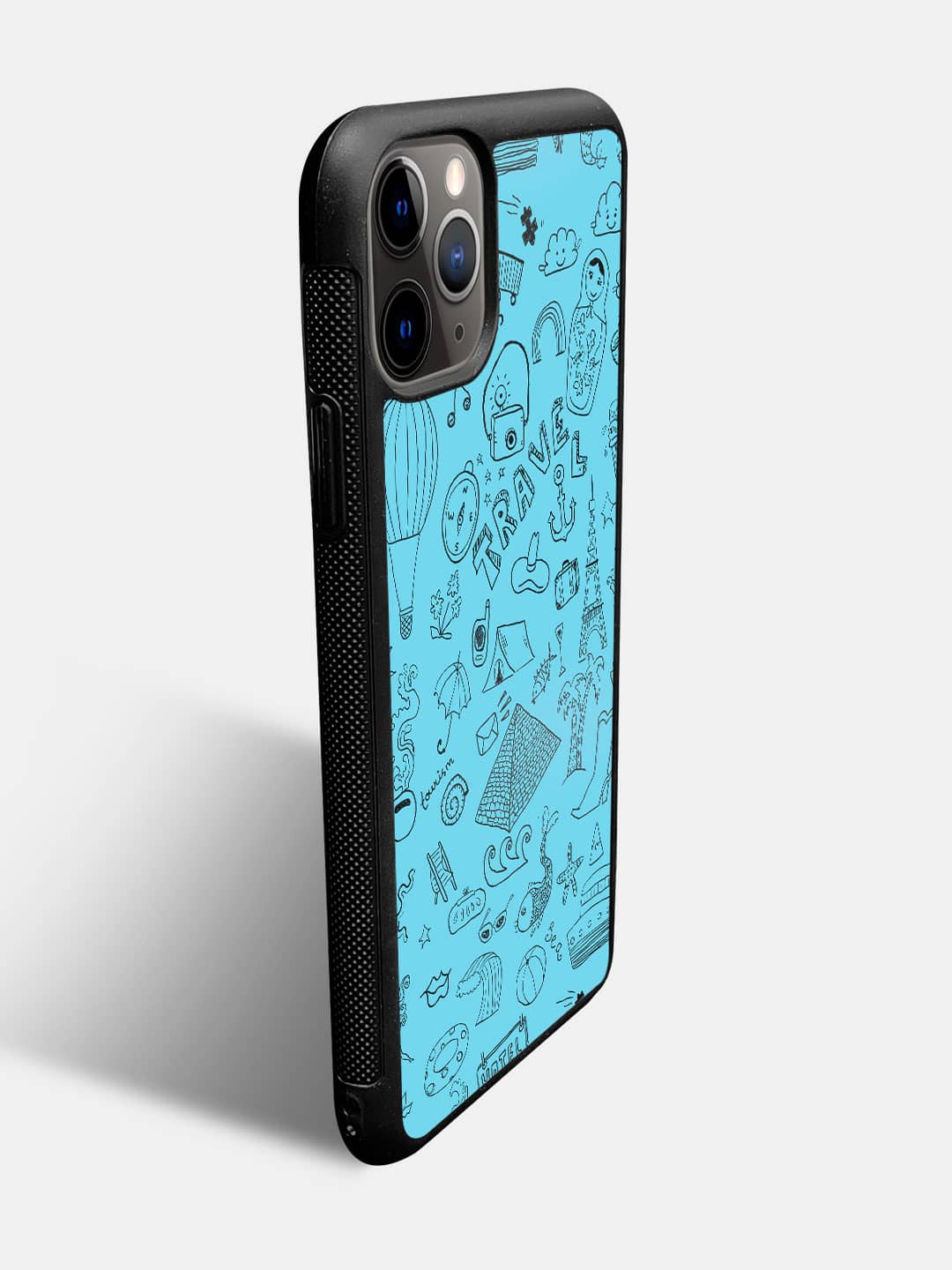 Travel Doodle Blue - iPhone 11 Pro Cover