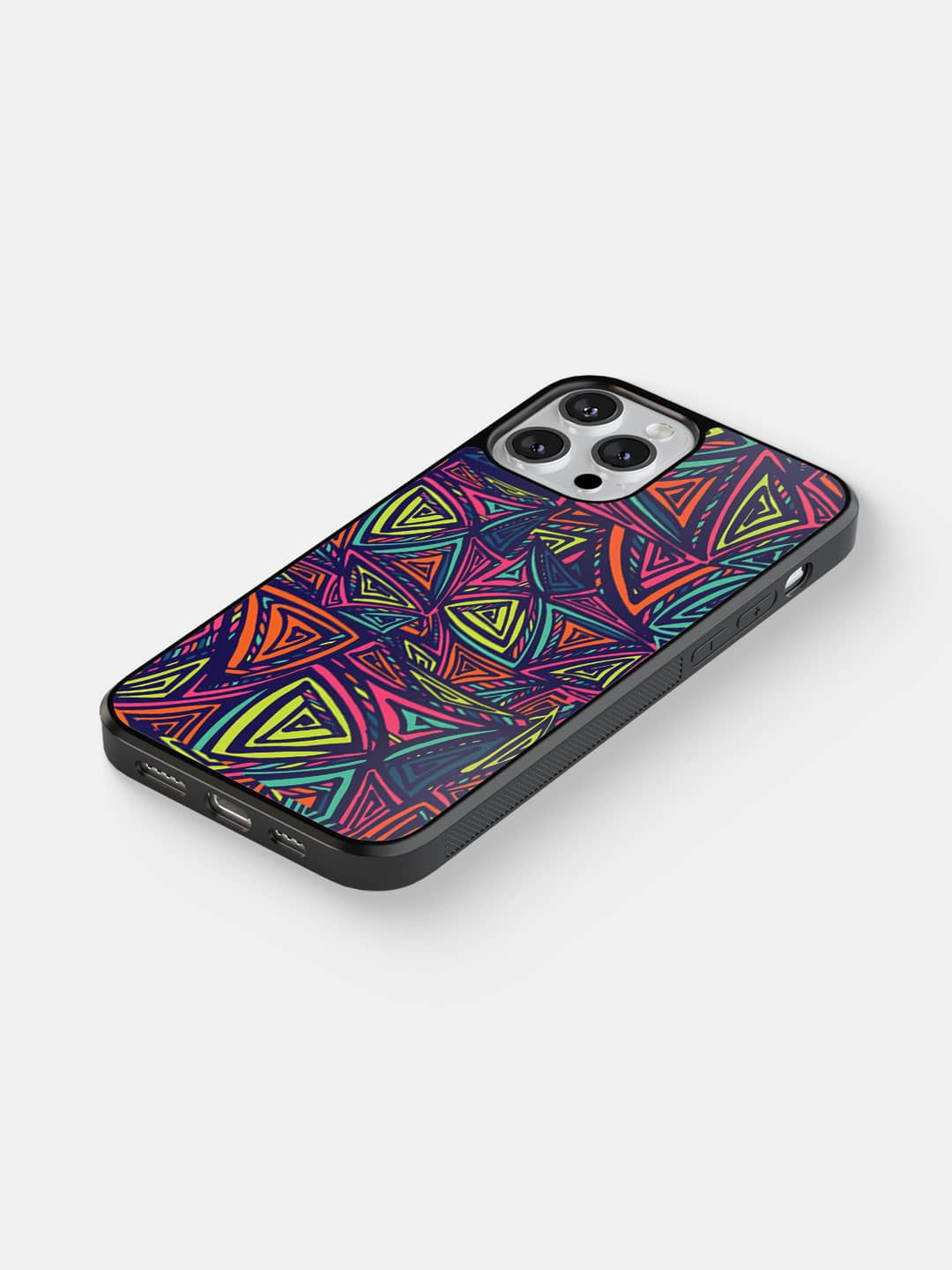 Neon Angles - iPhone 12 Pro Bumper Cover