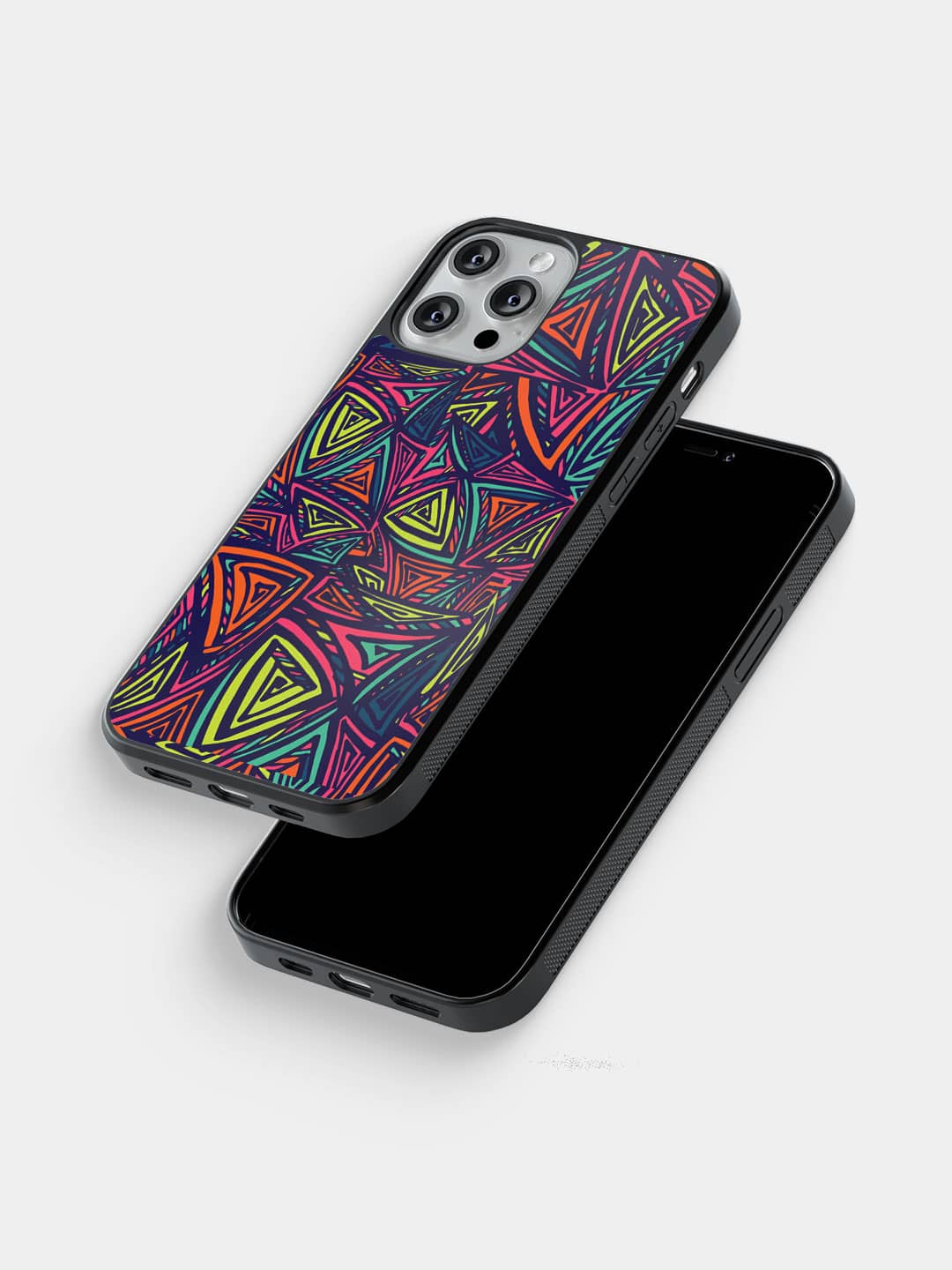 Neon Angles - iPhone 12 Pro Bumper Cover