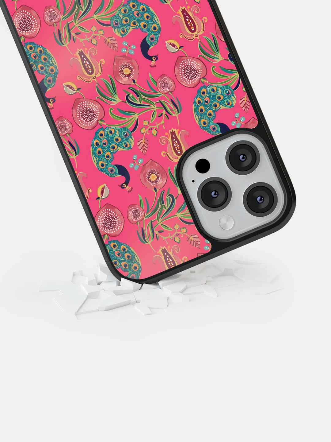 Payal Singhal Anaar and Mor Pink - iPhone 12 Pro Bumper Cover