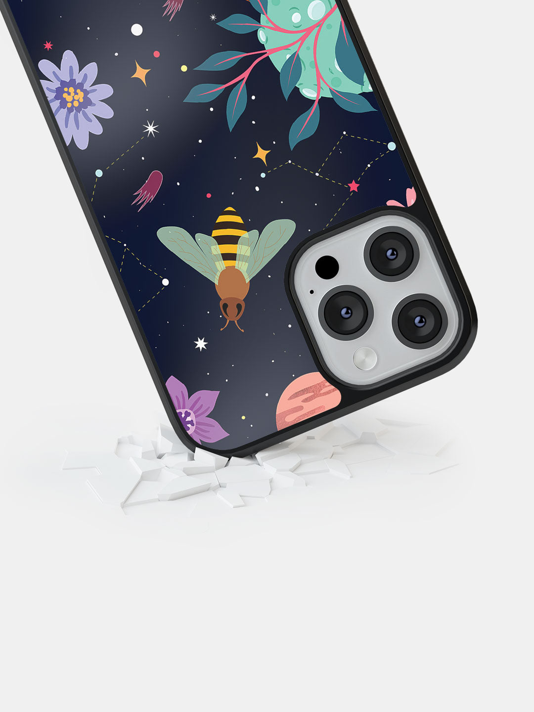 Space Bees - iPhone 12 Pro Bumper Cover