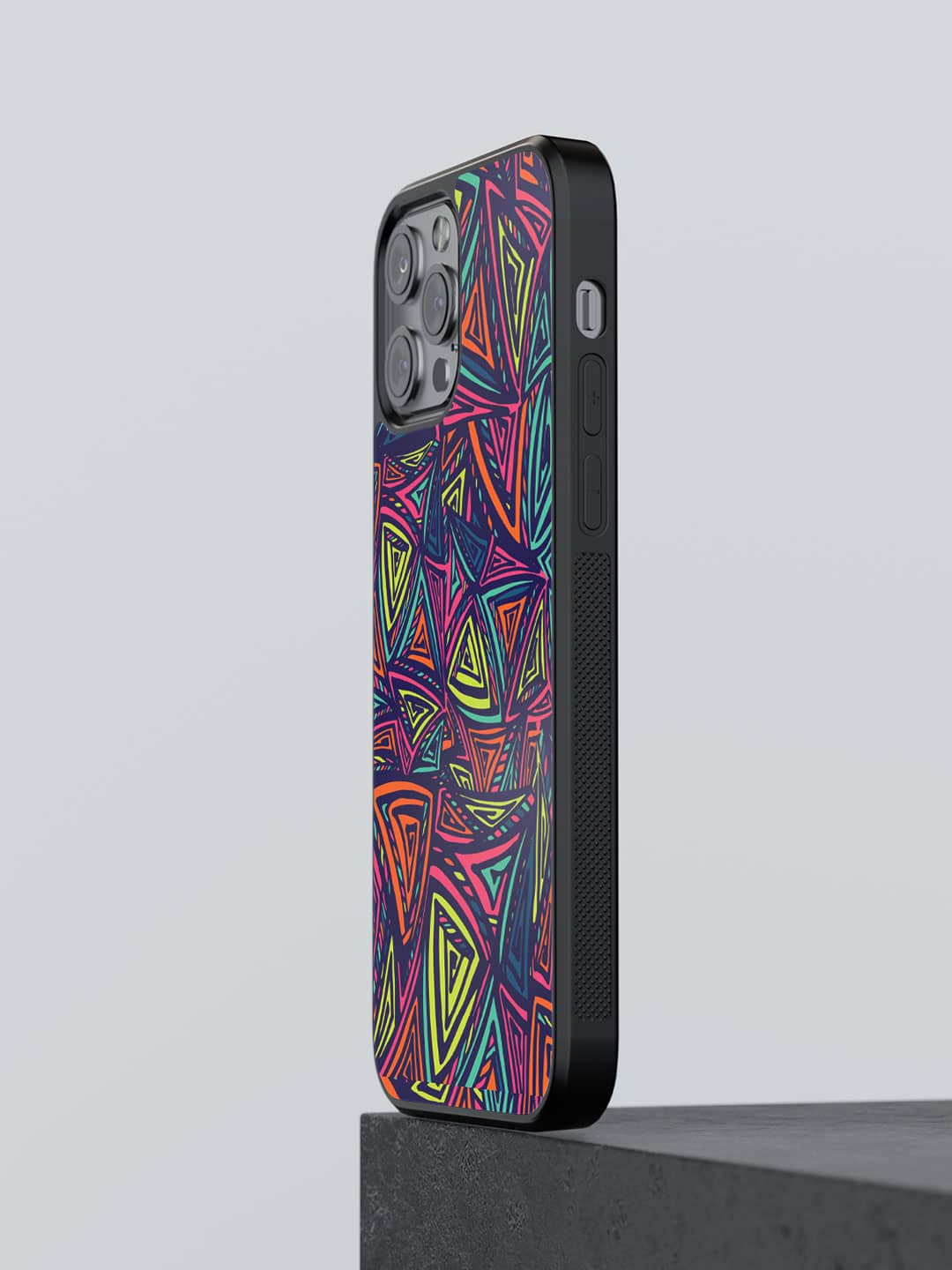 Neon Angles - iPhone 12 Pro Bumper Cover