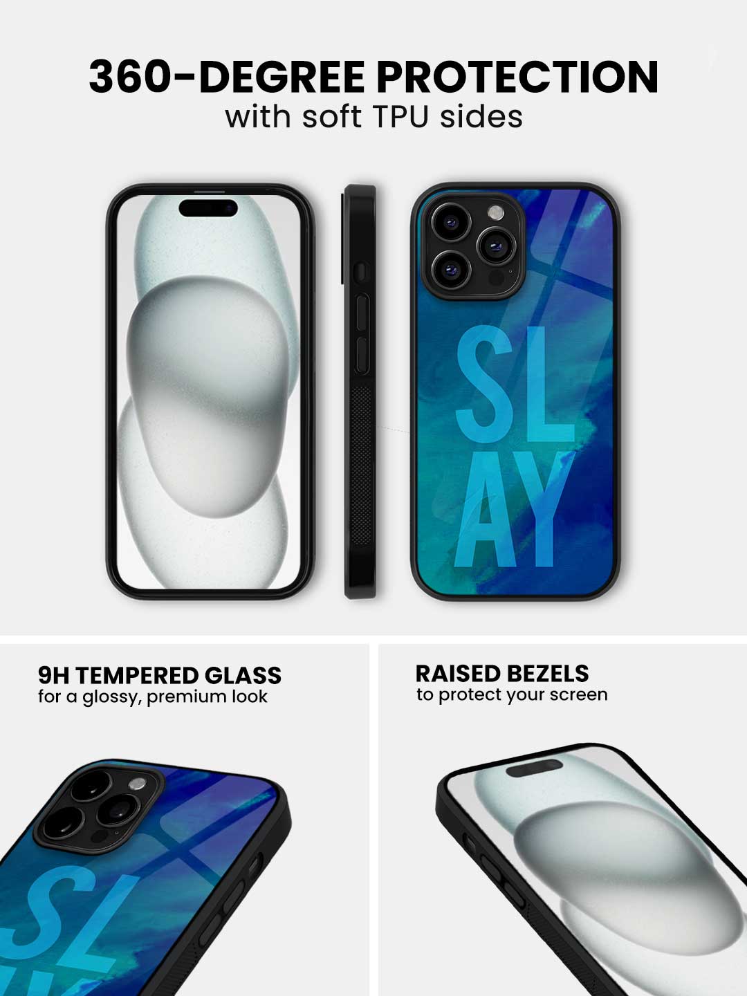 Slay Blue - iPhone 12 Pro Glass Cover