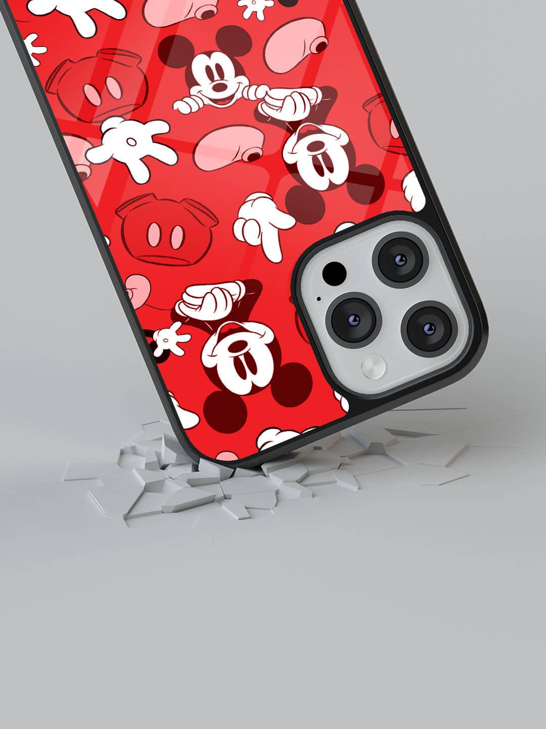 Mickey classic Red - iPhone 12 Pro Glass Cover