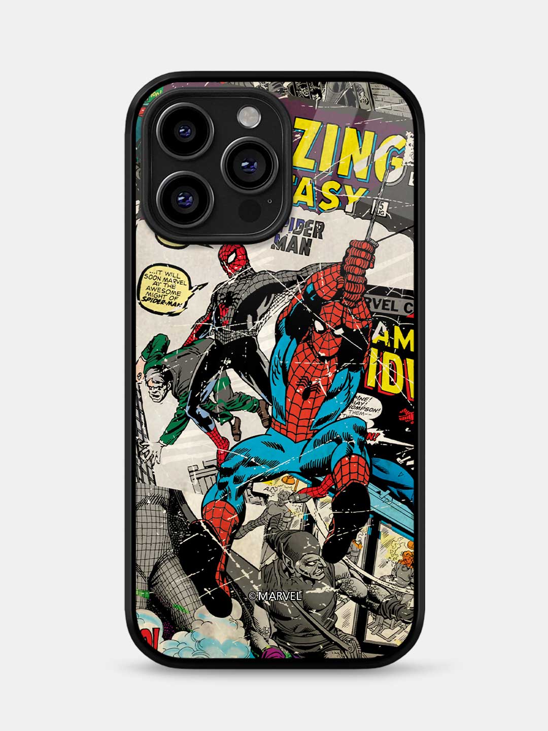 Comic Spidey - iPhone 13 Pro Max Glass Cover
