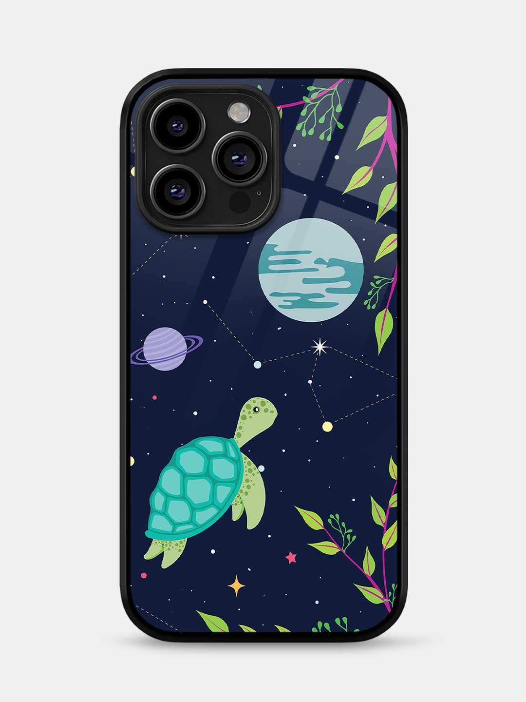 Space Turtle - iPhone 13 Pro Max Glass Cover