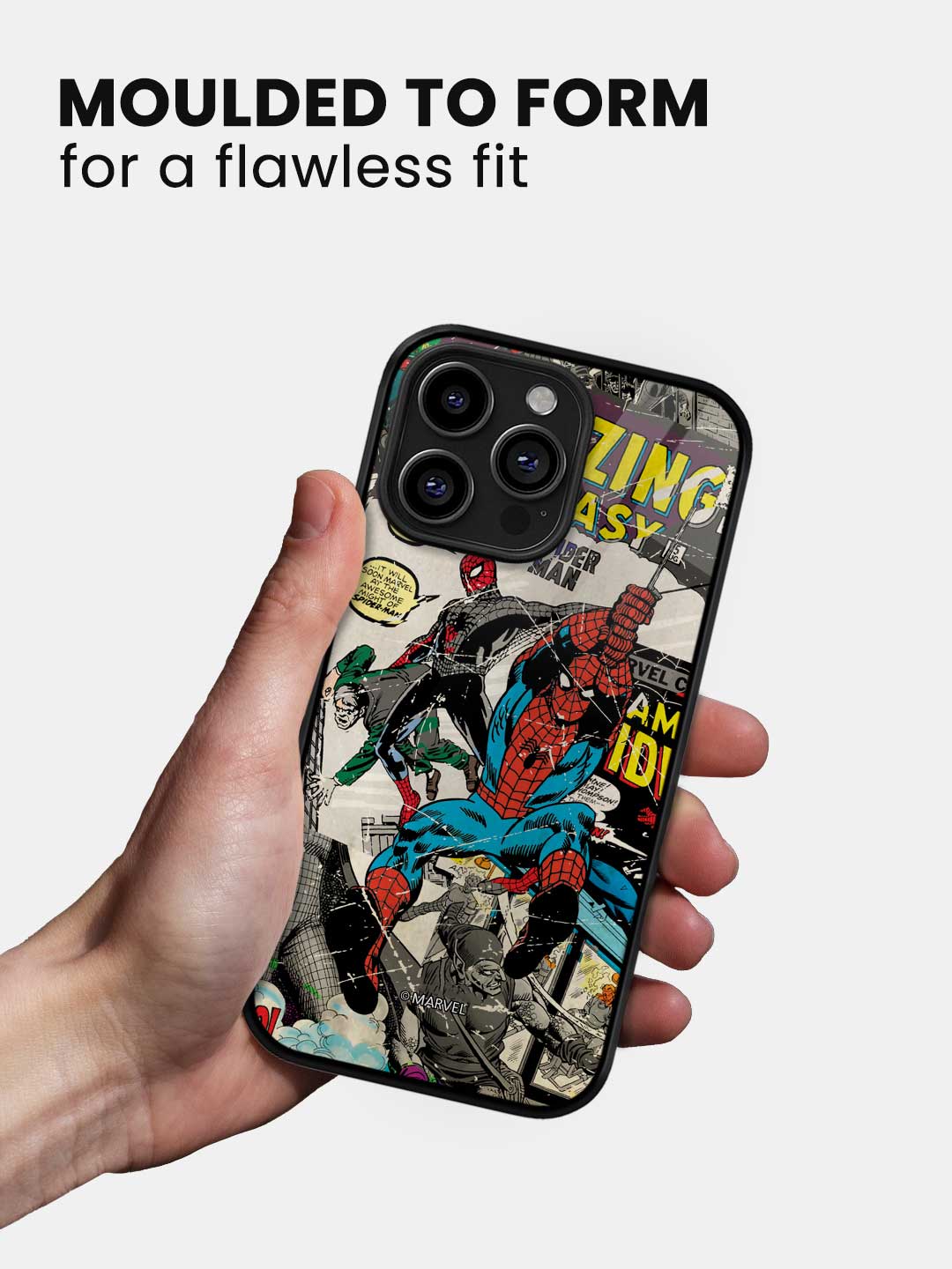 Comic Spidey - iPhone 13 Pro Max Glass Cover