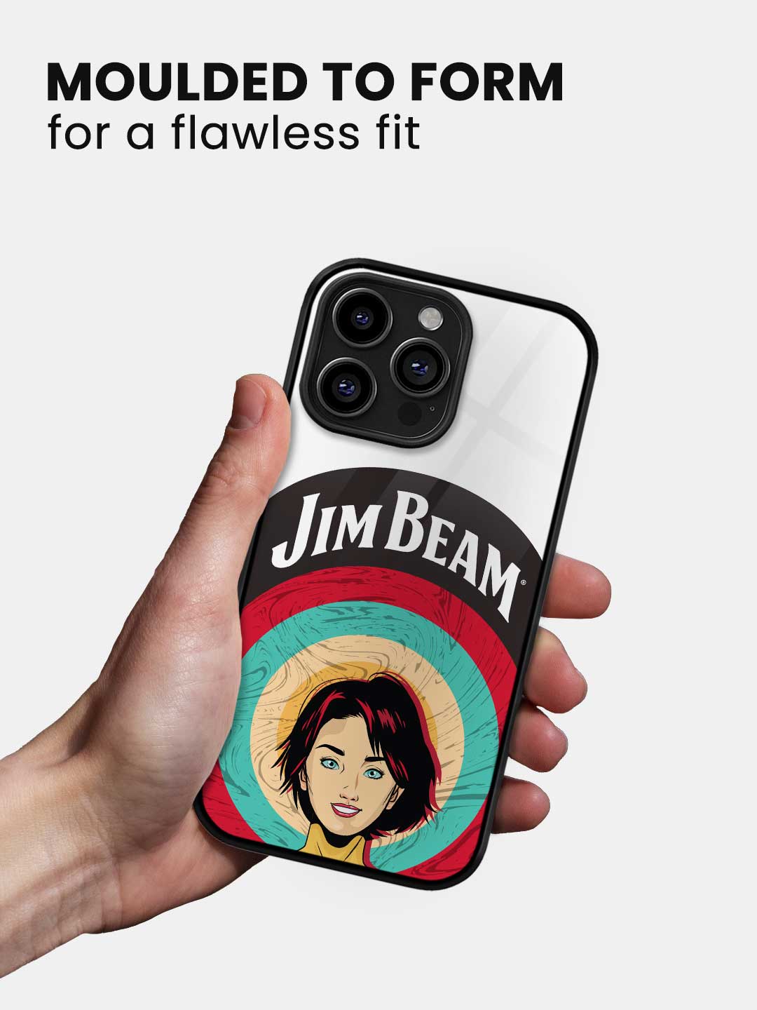 Jim Beam Character White - iPhone 13 Pro Max Glass Cover
