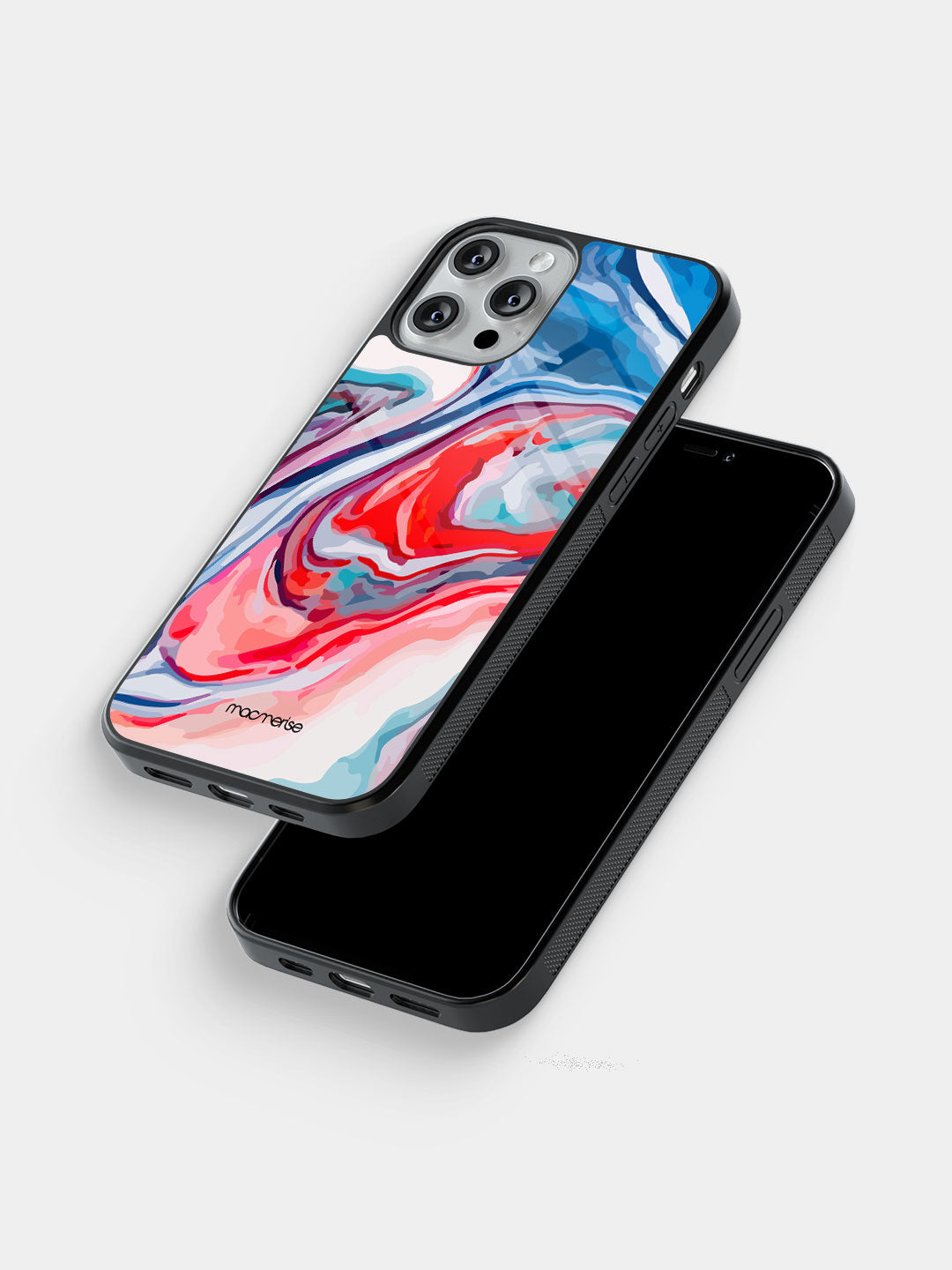 Liquid Funk Blue - iPhone 13 Pro Max Glass Cover