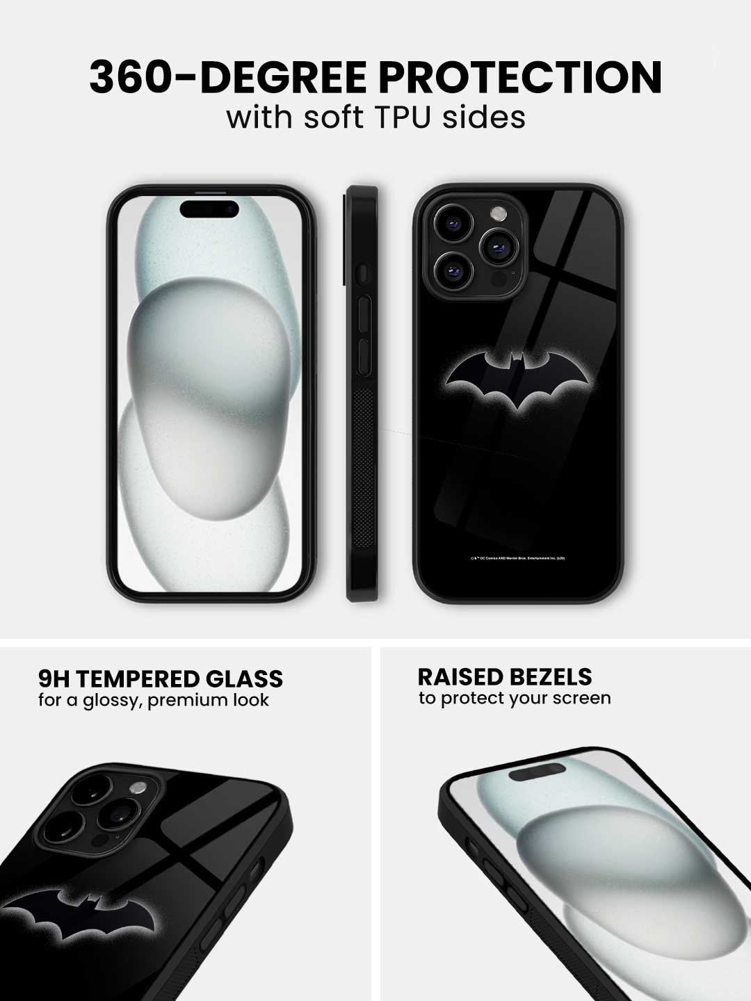 Logo Batman - iPhone 13 Pro Max Glass Cover