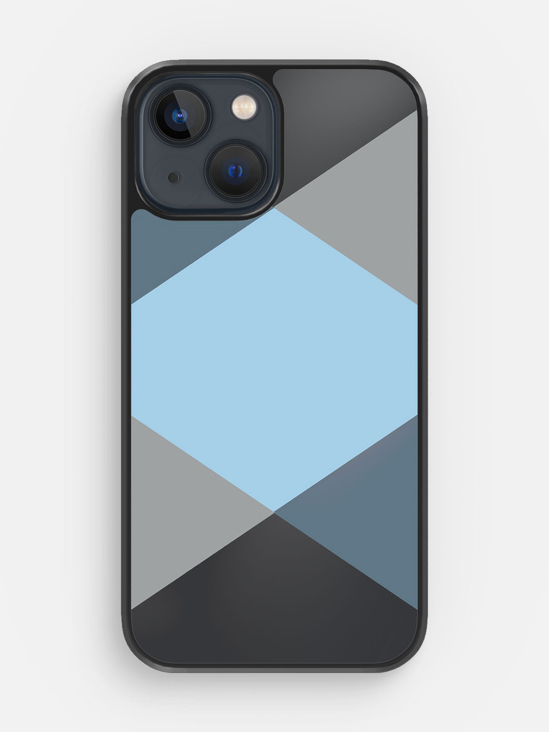 Criss Cross Blue - iPhone 13 Mini Bumper Cover