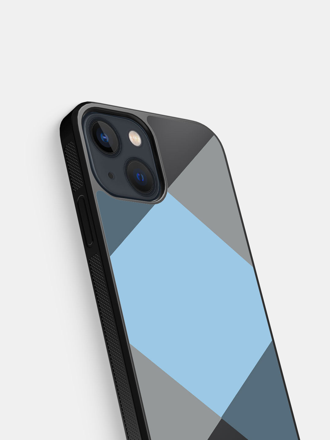 Criss Cross Blue - iPhone 13 Mini Bumper Cover