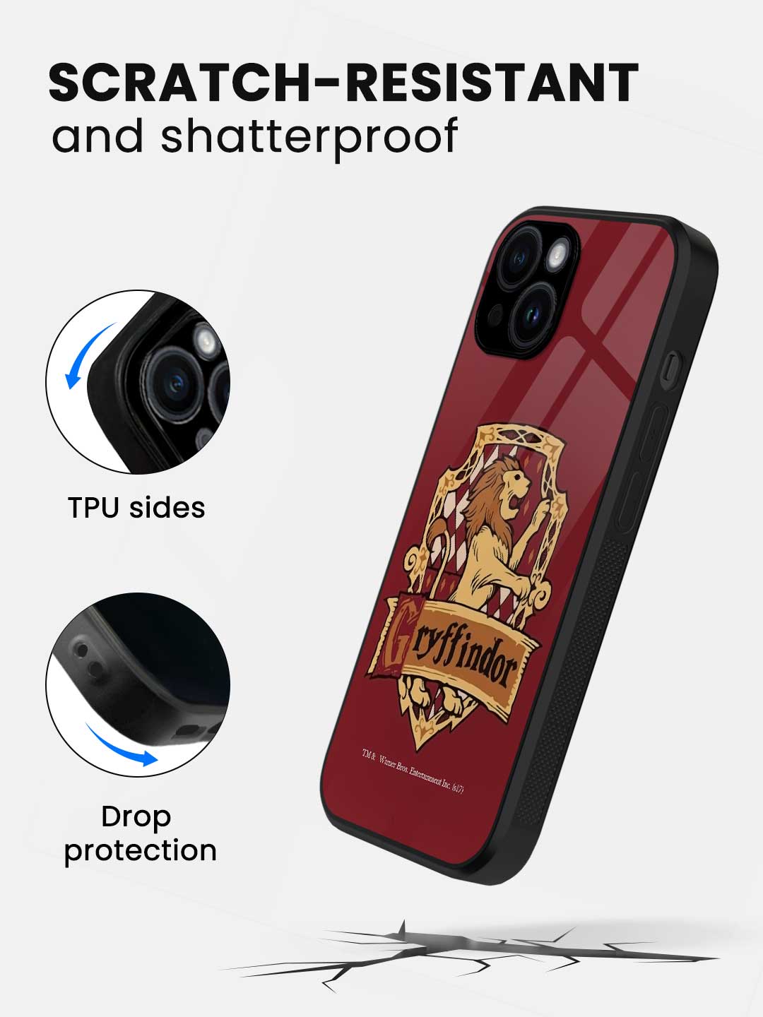 Crest Gryffindor - iPhone 13 Mini Glass Cover