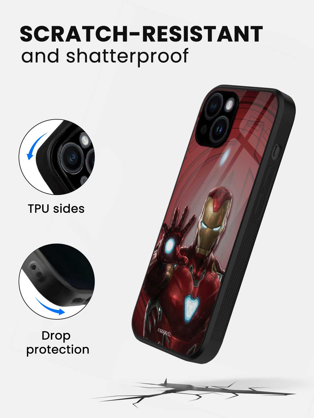 Iron Man Mark L Armour - iPhone 13 Mini Glass Cover