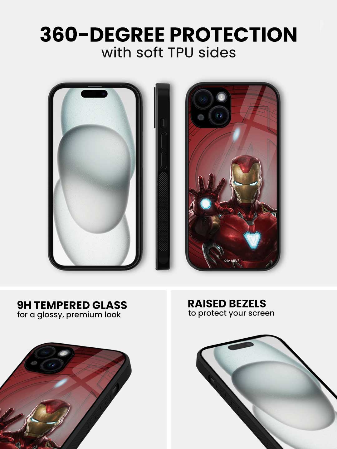 Iron Man Mark L Armour - iPhone 13 Mini Glass Cover