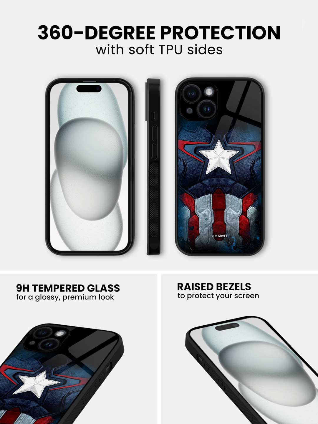 Suit up Captain - iPhone 13 Mini Glass Cover