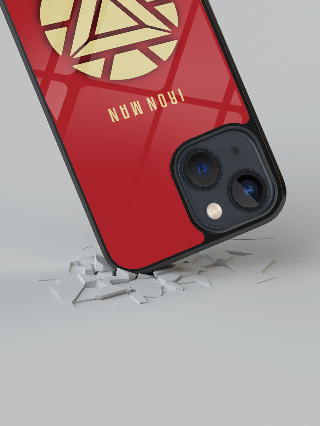 Minimalistic Ironman - iPhone 13 Mini Glass Cover