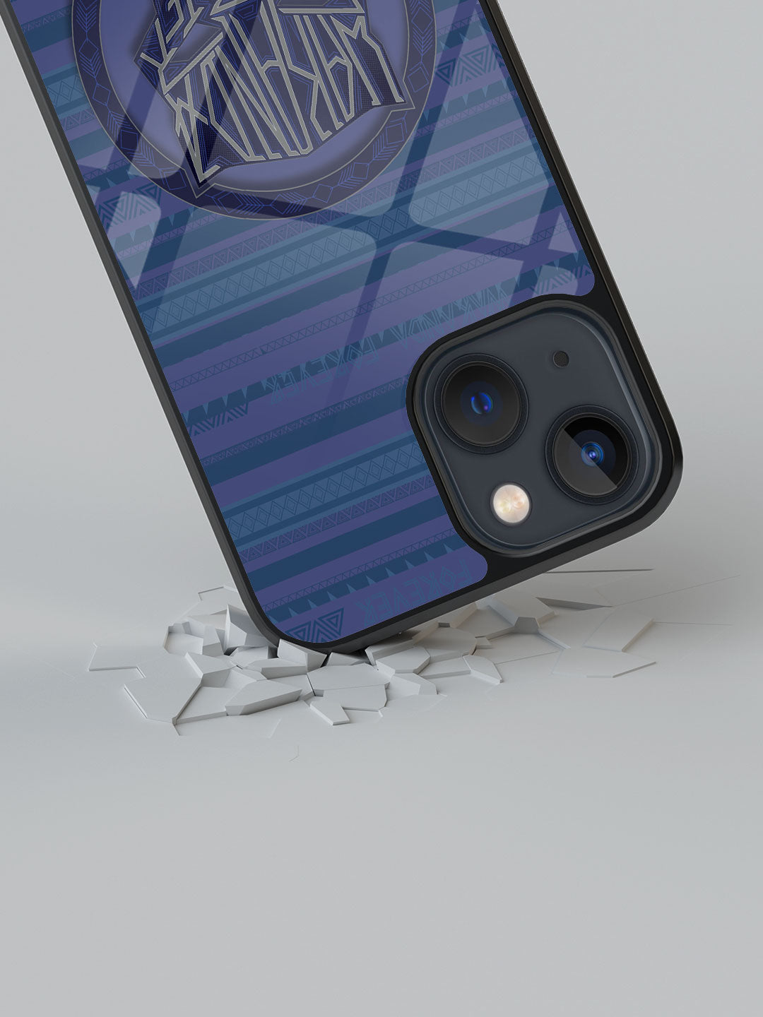 Wakanda Forever Black Panther Head - iPhone 13 Mini Glass Cover