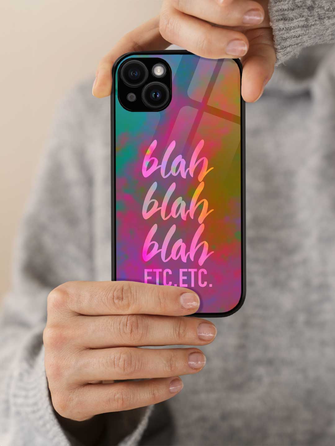 Blah Blah - iPhone 13 Mini Glass Cover
