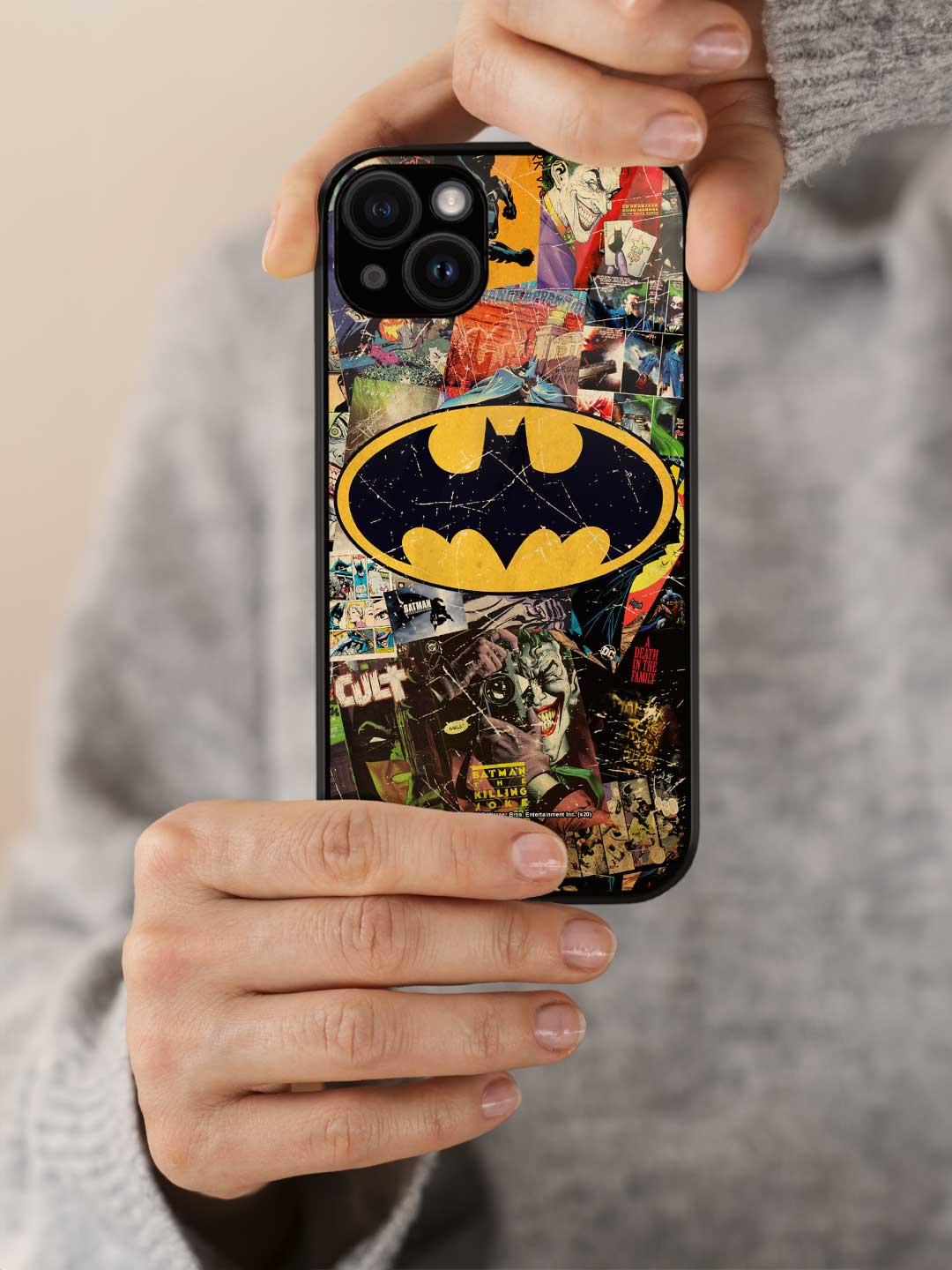 Comic Bat - iPhone 13 Mini Glass Cover