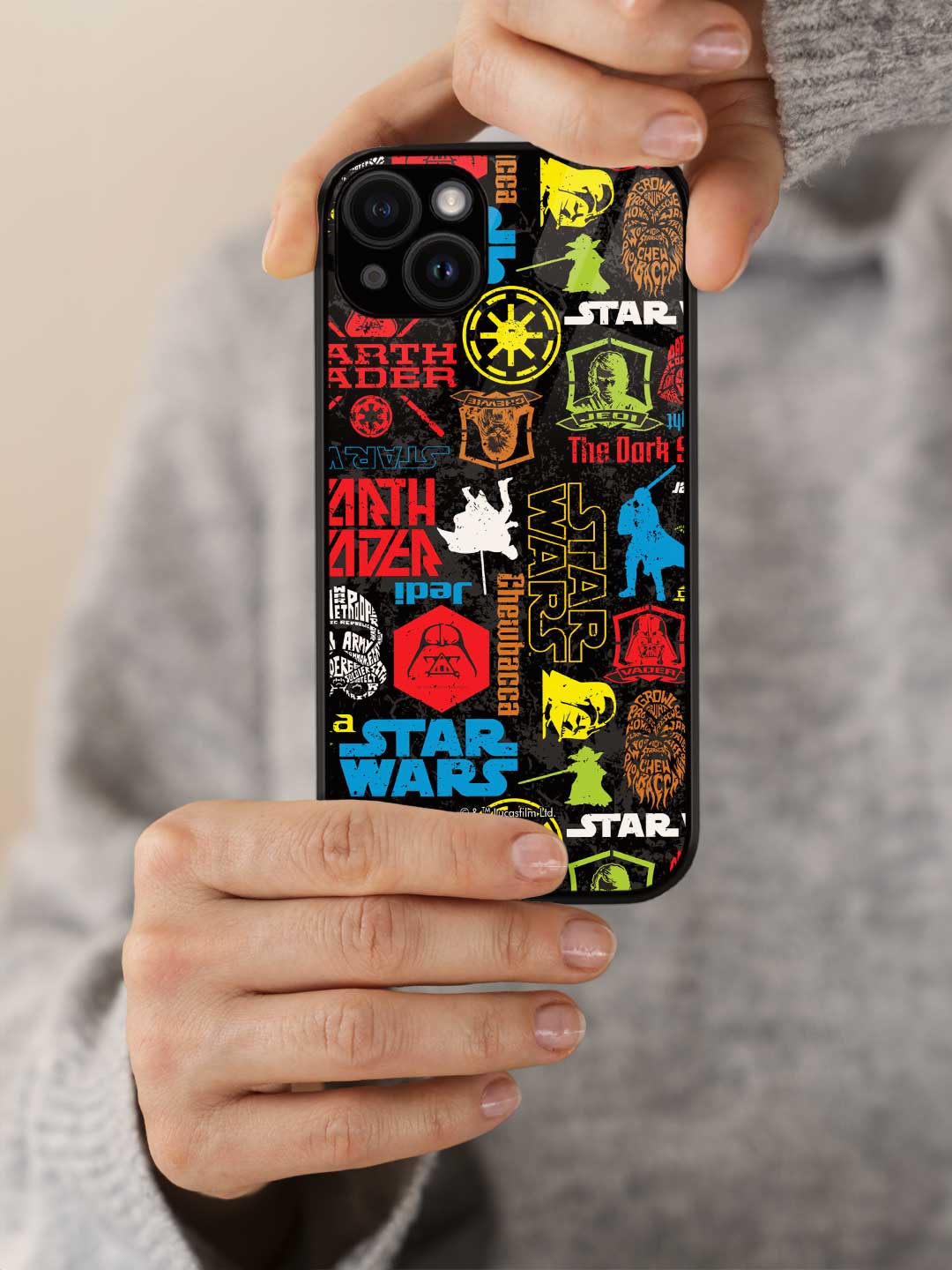 Star wars Mashup - iPhone 13 Mini Glass Cover