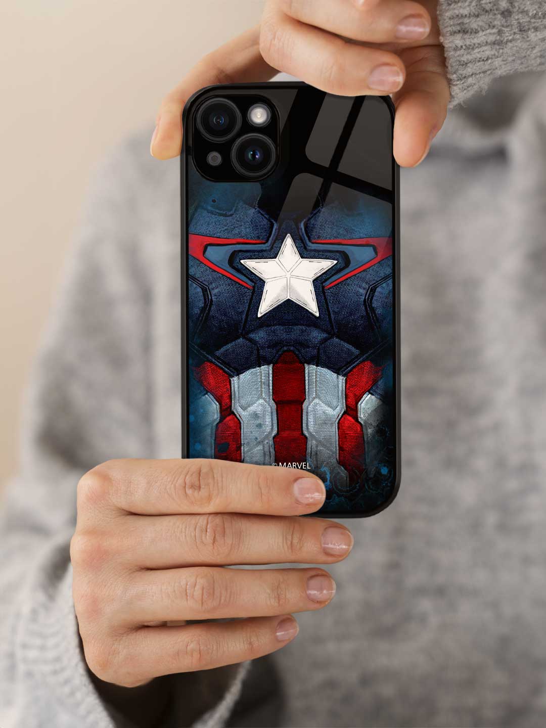 Suit up Captain - iPhone 13 Mini Glass Cover
