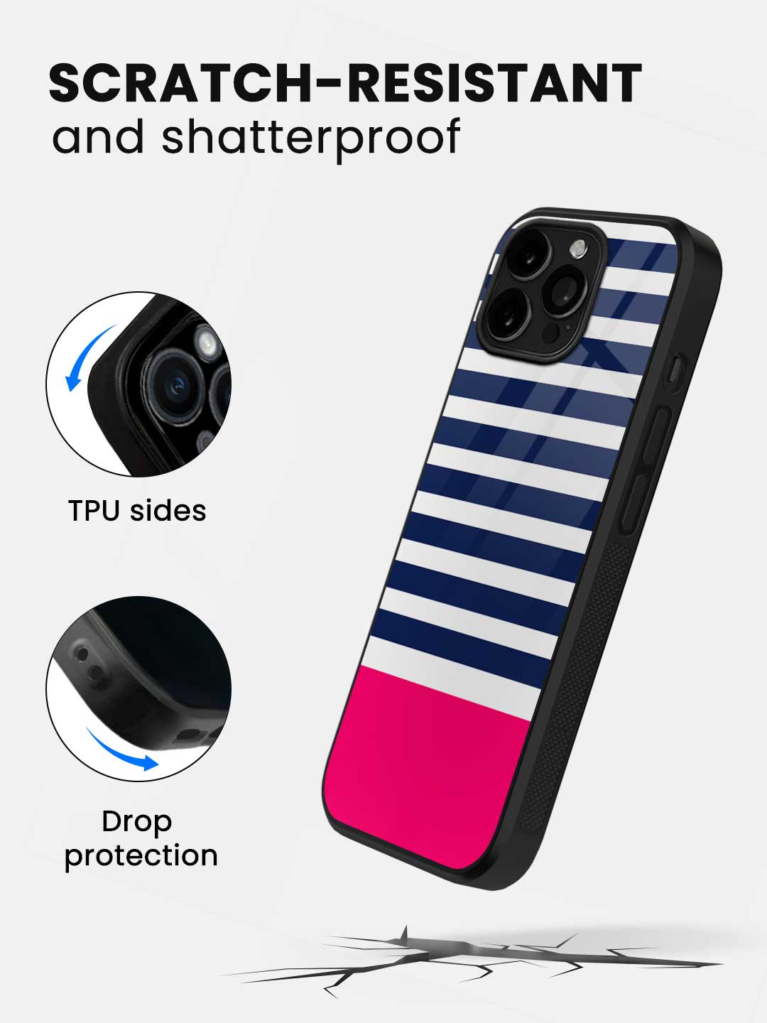 Simply Stripes - iPhone 13 Pro Glass Cover