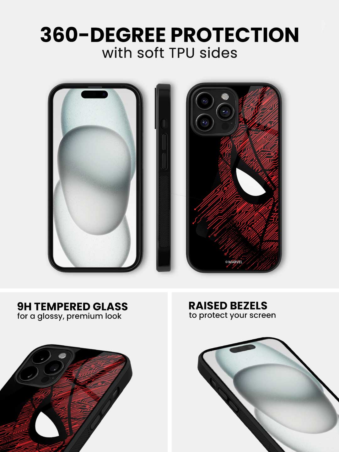 Sketch Out Spider Man - iPhone 13 Pro Glass Cover