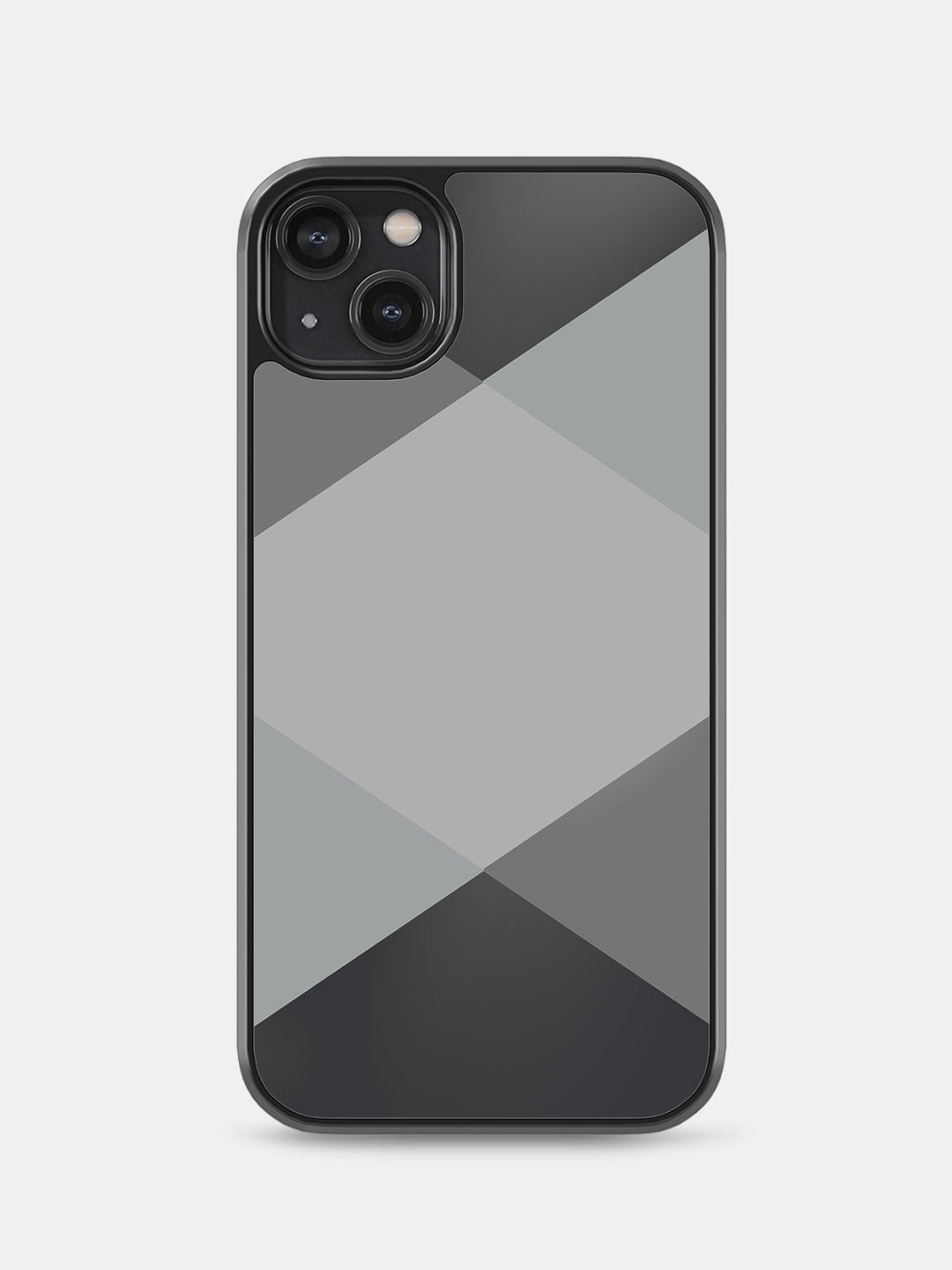 Criss Cross Grey - iPhone 14 Plus Bumper Cover
